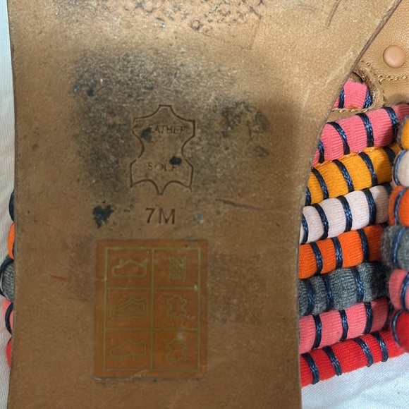 Colorful Tory Burch slip on flat sandals - Picture 5 of 6